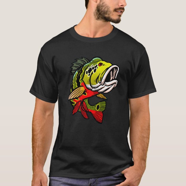 Camiseta Pescadores de Peacock Bass Monstros (Frente)