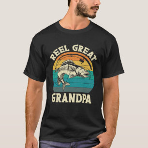 Camiseta Pescadores de rolo Excelente Vovô Mens Pesca