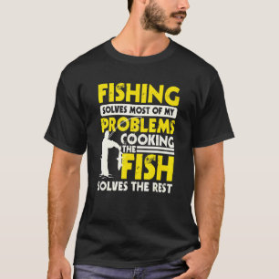 Camiseta Pescadores E Cozinheiro Feitiço Design Peixe Cozin