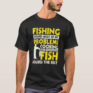 Camiseta Pescadores E Cozinheiro Feitiço Design Peixe Cozin