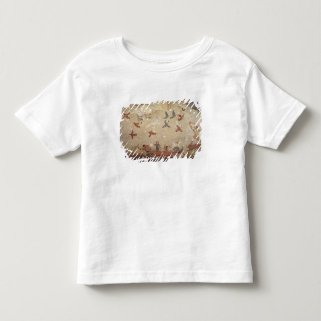 Camiseta Pescadores em um voo do barco e dos pássaros (Frente)