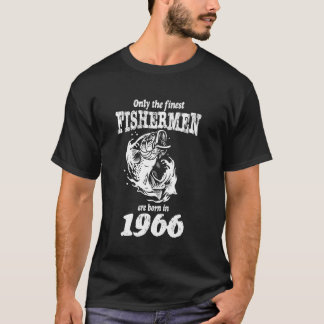 Camiseta Pescadores Engraçados Nasceram Em 1966 Pai 59º