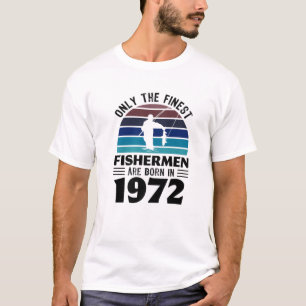 Camiseta Pescadores Nascer 1972 Presente De Pesca 50.O Aniv