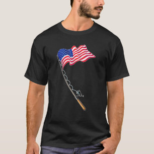 Camiseta Pescadores Pescadores Norte-Americanos Bandeira Or