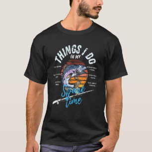 Camiseta Pescadores pescando coisas que faço no meu tempo l
