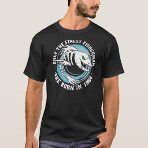 Camiseta Pescadores Vintage nascer 1964 Aniversário do pesc