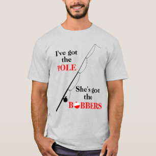 Camiseta Pescando Bobbers engraçados
