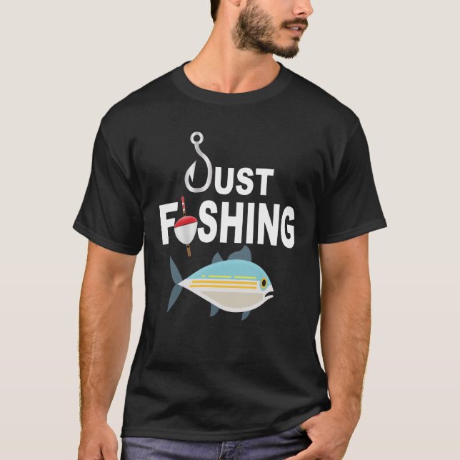 CAMISETA PESCANDO COM HOOK E BOBBER (Frente)
