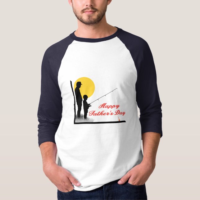 Camiseta Pescando com o Papai - (Frente)