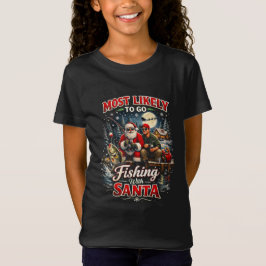 Camiseta Pescando com Papai Noel