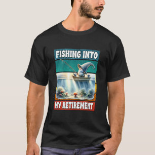 Camiseta Pescando Na Minha Aposentadoria Dizia Para Aposent