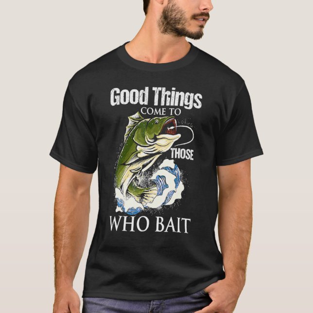 Camiseta Pescando Para o Dia dos Pais Pescador (Frente)