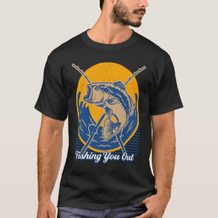 Camiseta Pescando Você Para Fora Piadas de Pai Humor Golpe