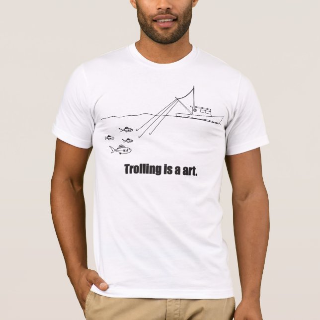 Camiseta Pescar à linha é um art. (Frente)