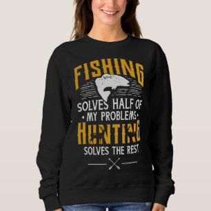 Camiseta Pescar Amp Caça Resolver Meus Problemas Gráfico