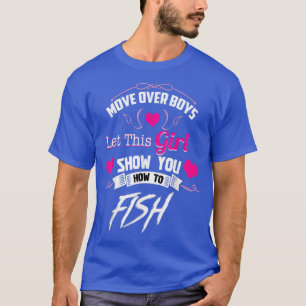 Camiseta Pescar as raparigas e mover-se sobre os rapazes