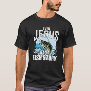 Camiseta Pescar Até Jesus Teve Um Fato Cristão De Estória D