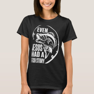 Camiseta Pescar Até Jesus Tinha Uma Estória De Peixes
