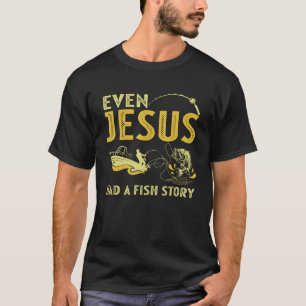 Camiseta Pescar Até Jesus Tinha Uma Estória De Peixes