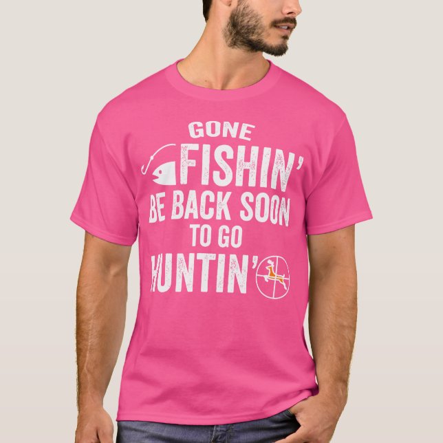 Camiseta Pescar Caça Para Caçadores Que Adoram Caça (Frente)