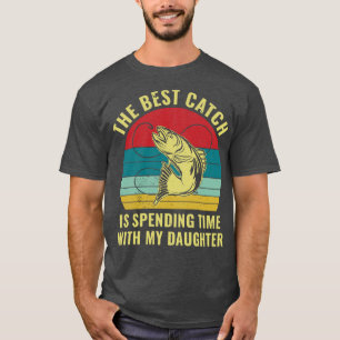 Camiseta Pescar Com Filha Pai Correspondendo Ao Pai De Pesc