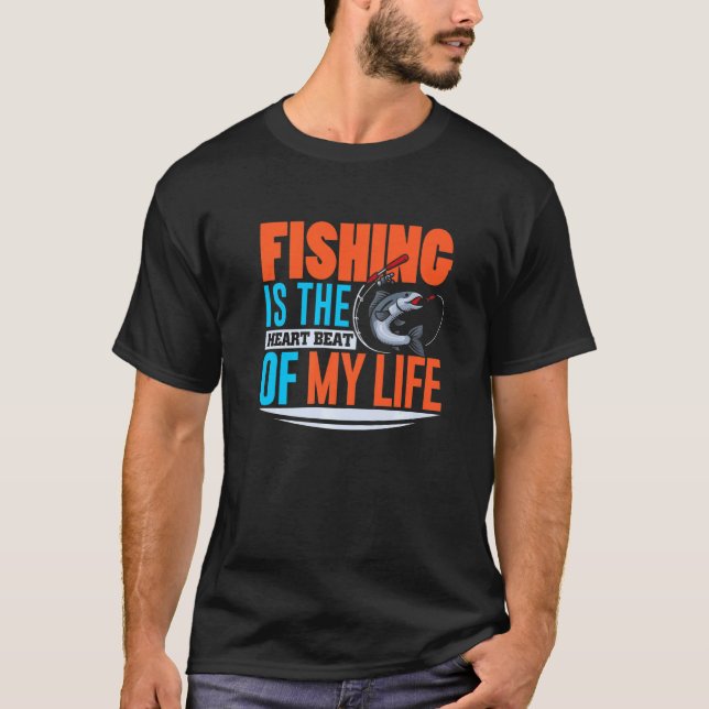 Camiseta Pescar É O Coração Da Minha Vida (Frente)