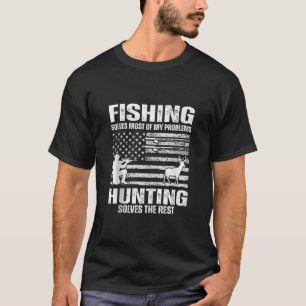 Camiseta Pescar Engraçado Resolve A Maioria Dos Meus Proble