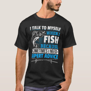 Camiseta Pescar Falo Sozinho Quando Pesco