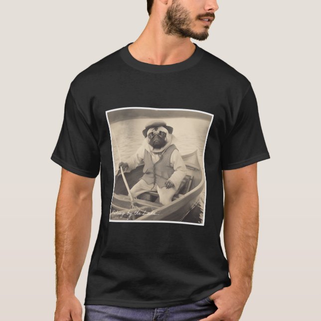 Camiseta Pescar Num Barco (Frente)