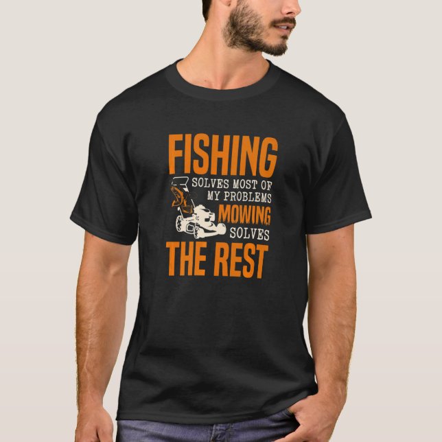 Camiseta Pescar Resolve A Maioria Dos Meus Problemas Com A  (Frente)