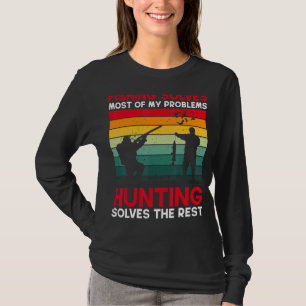Camiseta Pescar Resolve A Maioria Dos Meus Problemas Na Caç