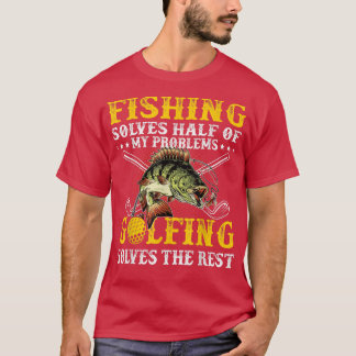 Camiseta Pescar Resolve Metade Dos Meus Problemas Golfando