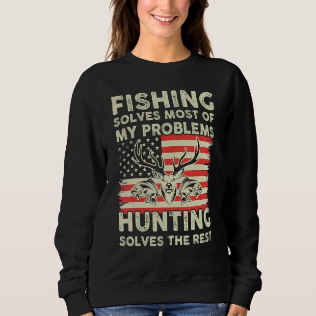 Camiseta Pescar Resolve Meus Problemas Caçando Resolve O Re (Frente)