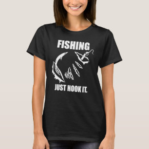 Camiseta Pescaria Basta Pendurá-lo Para Homem Mulher