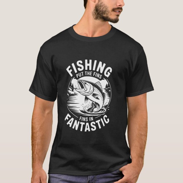 Camiseta Pescaria Coloque as Barbatanas em Fantástico (Frente)