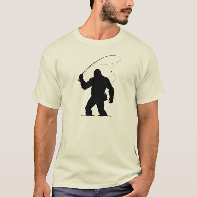 Camiseta Pescaria com Mosca do Pé Grande (Frente)