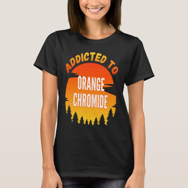 Camiseta Pescaria  Cromide Laranja  Viciado em Cromide Lara (Frente)
