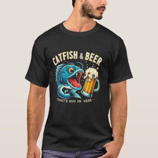 Camiseta Pescaria de Bagre Bagre & Cerveja É Por Isso Que E