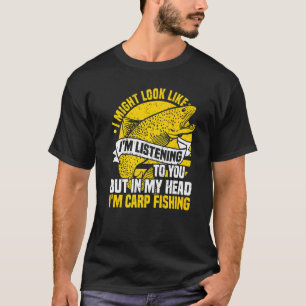 Camiseta Pescaria de Carpa Piada Pesca Pescador Pescador