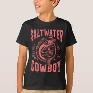 Camiseta Pescaria de Cowboy de Água Salgada