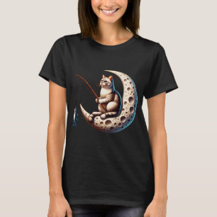 Camiseta Pescaria de Gato na Lua