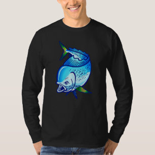 Camiseta Pescaria de Mahi Mahi Dourado Pescador Pescaria Fã