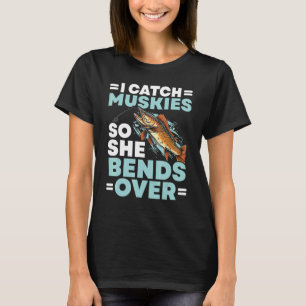 Camiseta Pescaria de muskíe Pescador de muskíe Pescador de