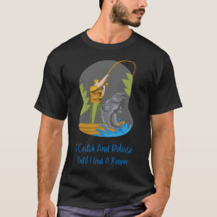 Camiseta Pescaria de Olho-de-Parede Pescador Desculpe-me o