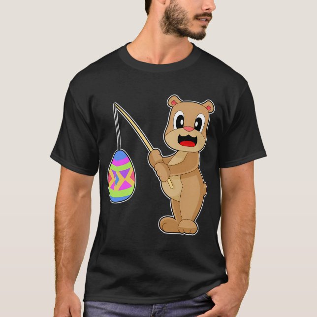 Camiseta Pescaria de Páscoa do Urso (Frente)