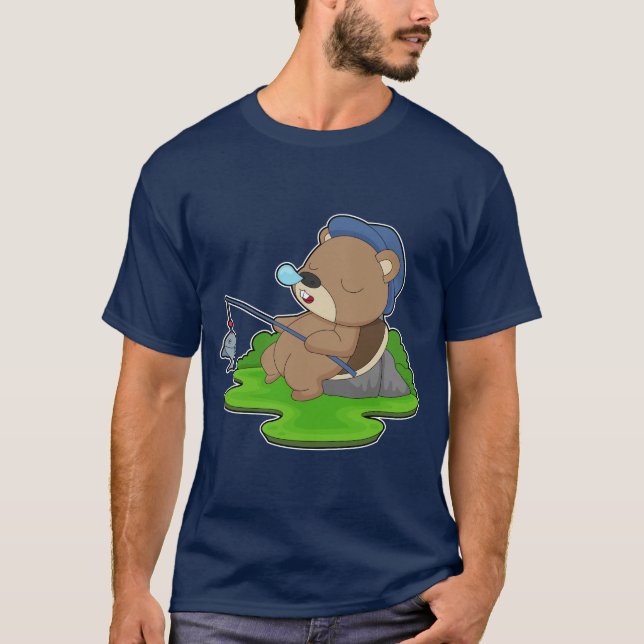 Camiseta Pescaria de Peixe Pescador Castor (Frente)