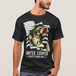 Camiseta Pescaria de Robalo Esportes Pescador Santee Cooper