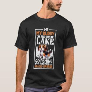 Camiseta Pescaria e Beagle-Harrier