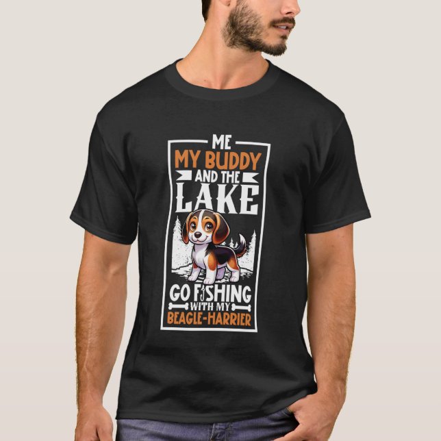 Camiseta Pescaria e Beagle-Harrier (Frente)