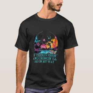 Camiseta Pescaria e Bebedeira Humor Divertido de Pesca Pesc
